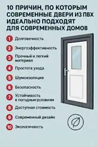 10 Причин, по которым современные двери из ПВХ идеально подходят для современных домов