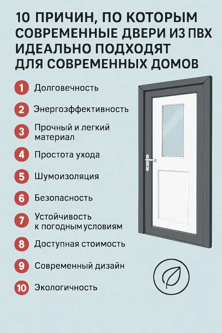 10 Причин, по которым современные двери из ПВХ идеально подходят для современных домов
